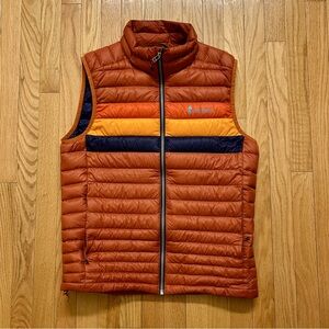 Cotopaxi Men's Fuego Down Vest in Mezcal Stripes Medium